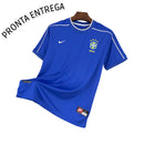 ENTREGA INMEDIATA Brasil Retro 1998 Visitante Blanco - Azul