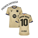 ENTREGA INMEDIATA Barcelona Visitante 2025 Versión Jugador - Beige