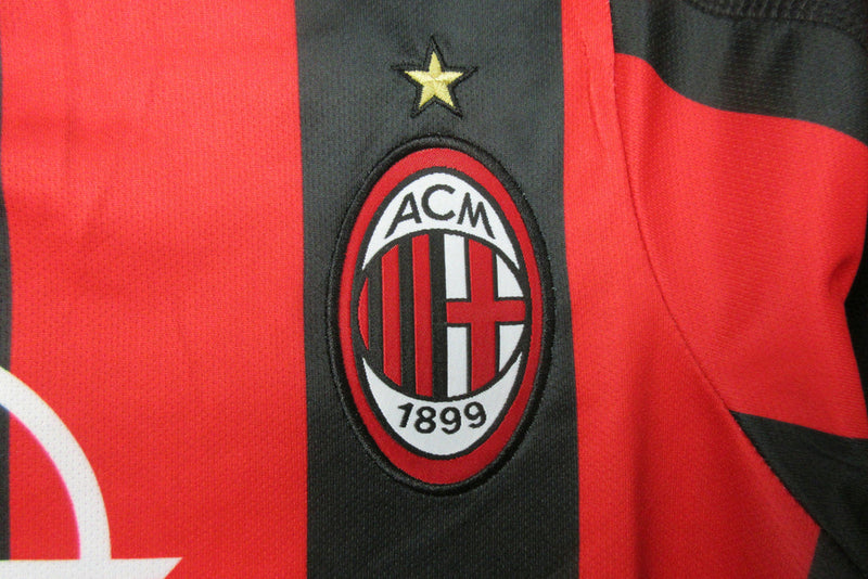 Camiseta retro local del Milan 03/04 Adidas Fan para hombre - Negro y rojo