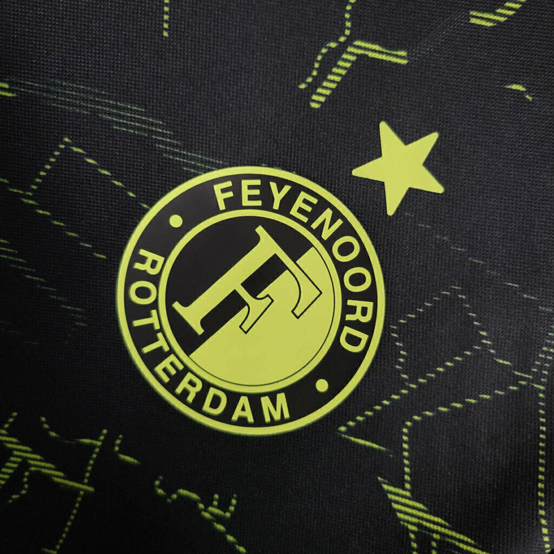 Camiseta de aficionado Castore para hombre del Fyenoord IIII 23/24 - Negra