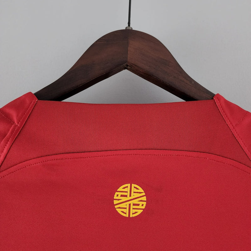 Camiseta Nike de local de la selección nacional de Portugal 22/23 para mujer - Roja y verde