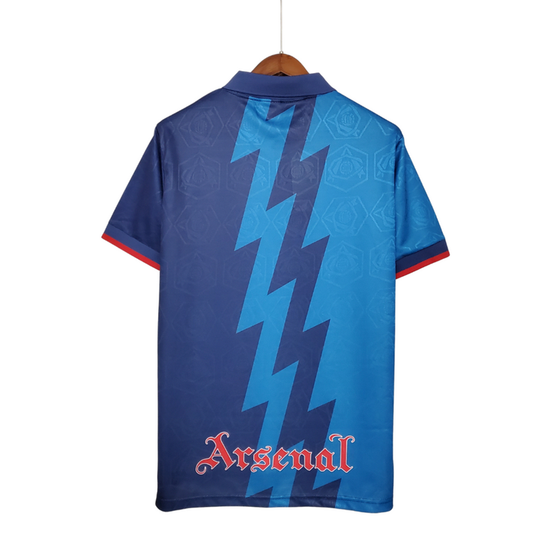 Camiseta retro Nike de visitante del Arsenal 95/96 para hombre - Azul marino