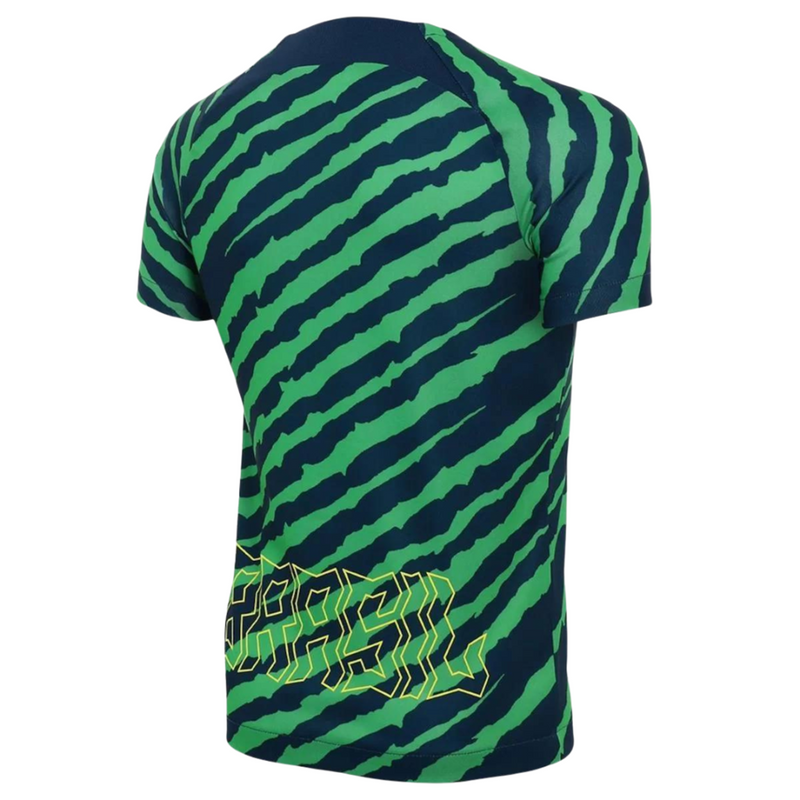 Camiseta Nike de aficionado de la selección nacional de Brasil 2022 para hombre - Azul y verde