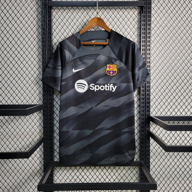 Camiseta Nike de portero del Barcelona 23/24 para hombre - Negra