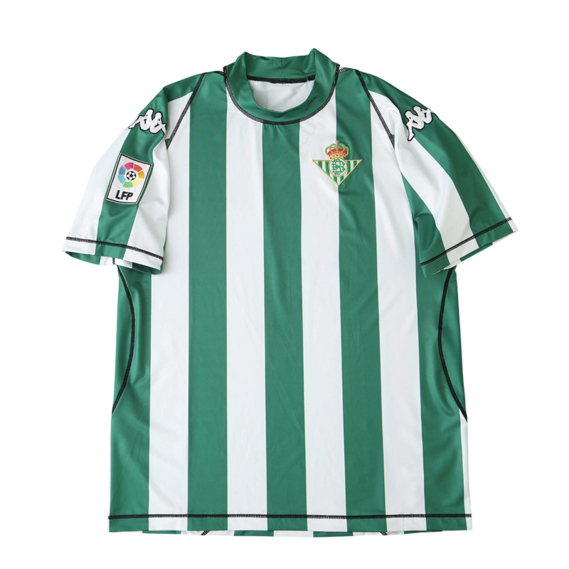 Camiseta de aficionado retro del Real Betis Home I 03/04 para hombre - Verde y blanco