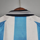 Camiseta Adidas retro de la selección argentina 1998 para hombre - Azul y blanco