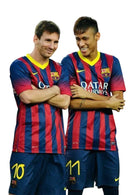 Camiseta retro Nike para aficionados del Barcelona 13/14 - Roja y azul