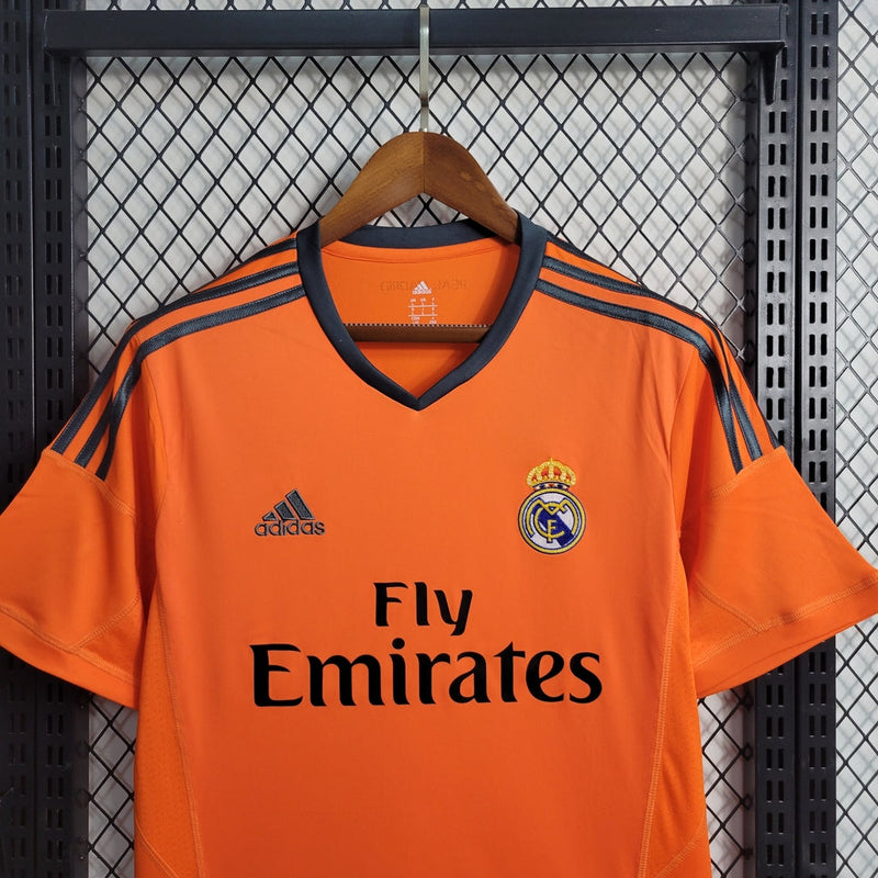 Camiseta retro Adidas Fan del Real Madrid 13/14 II para hombre - Naranja