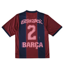 Camiseta de aficionado del Barcelona Retro CACTTS DJACK 00/01 para hombre -