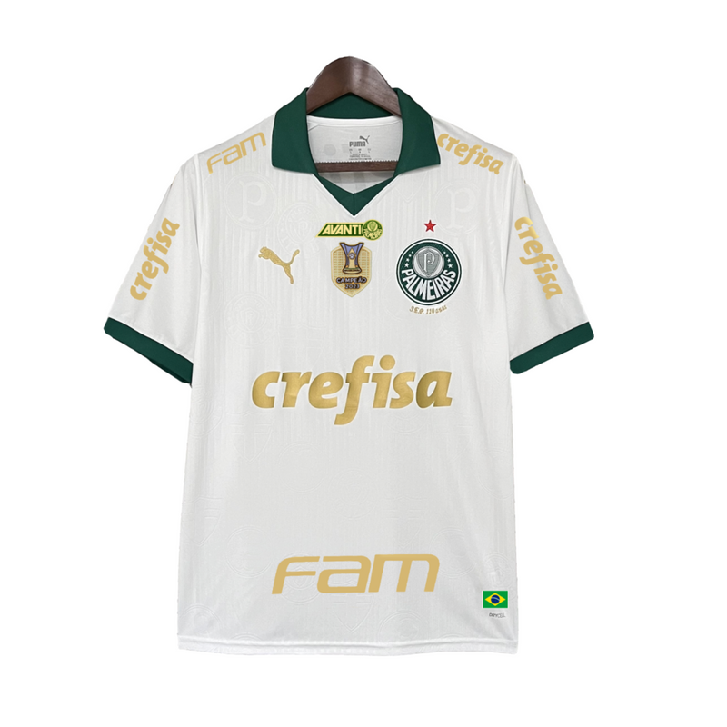 Camiseta de aficionado Puma Palmeiras Away II 2024/25 para hombre - Blanca