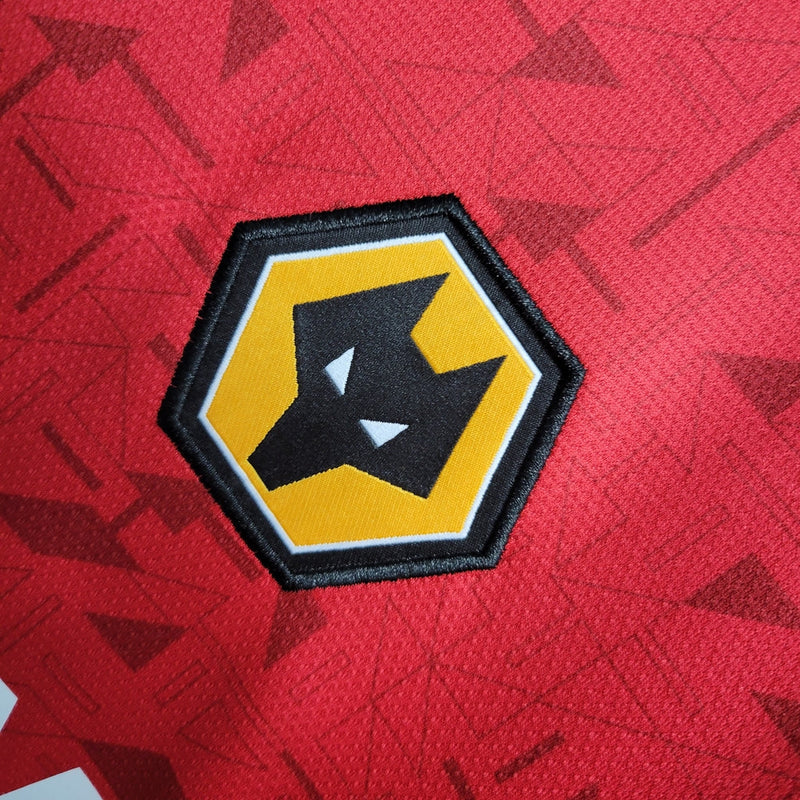 Camiseta de aficionado Castore para hombre del Woverhampton (visitante, temporada 23/24) - Roja