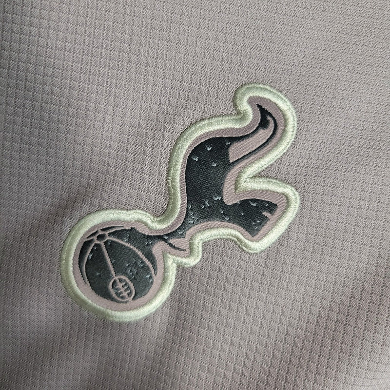Camiseta y pantalón corto para niño del Tottenham (tercera equipación 23/24) - Gris