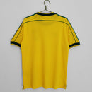 Camiseta retro Nike de la selección nacional de Brasil 1998 para hombre - Amarilla