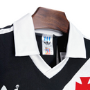 Camiseta retro de visitante del Vasco da Gama 1988 para hombre - Negra