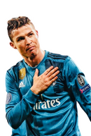 Camiseta retro de manga larga Adidas Real Madrid Away II 17/18 para hombre - Azul