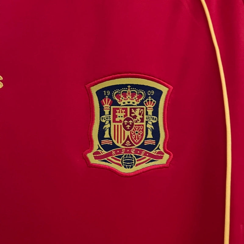 Camiseta retro de aficionado de la selección española 2008 (hombre) - Roja