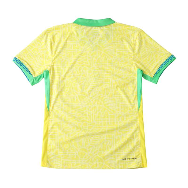 Camiseta Local de la Selección Nacional de Brasil I - 24/25 Jugador Masculino - Amarilla