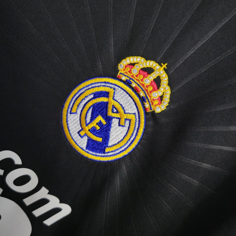 Camiseta retro de manga larga para aficionado Adidas del Real Madrid II 10/11 para hombre - Azul