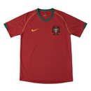 Camiseta retro de local de la selección nacional de Portugal 2006 para hombre - Roja