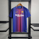 Camiseta retro de local del Barcelona 17/18 Nike para hombre - Azul rey y rojo