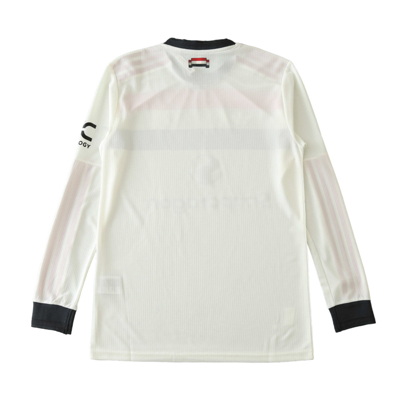 Camiseta de manga larga de jugador del Manchester United (tercera equipación 24/25) para hombre - Blanca