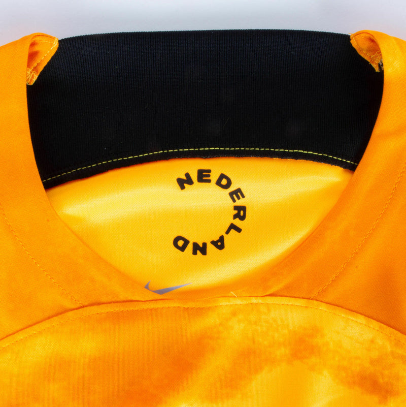 Camiseta Nike de aficionado para hombre de la selección nacional de Países Bajos (local 22/23) - Naranja