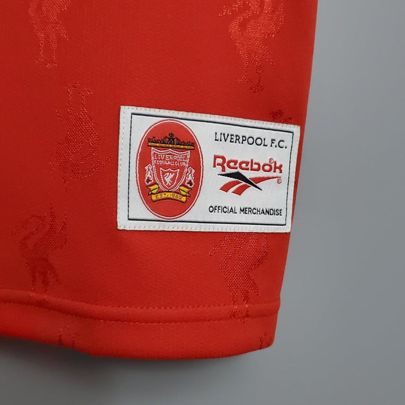 Camiseta retro de aficionado Reebok del Liverpool Home 96/97 para hombre - Roja