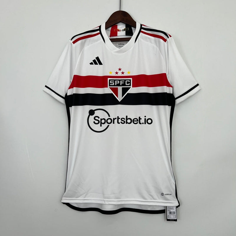 Camiseta Adidas para hombre del Sao Paulo I 23/24 - Blanca