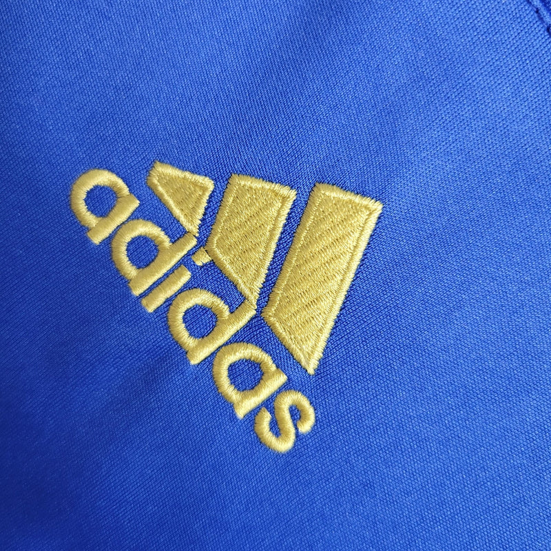 Camiseta retro Adidas para hombre del centenario del Palmeiras 14/15 - Azul y dorado