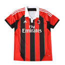 Camiseta retro local del Milan 12/13 Adidas Fan para hombre - Negro y rojo