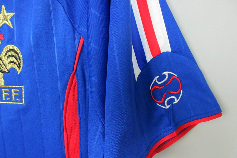 Camiseta Adidas de aficionado de Francia Retro I Home 2006 para hombre - Azul