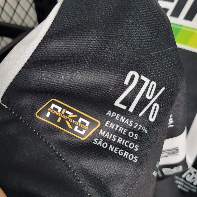 Camiseta de aficionado Kappa para hombre del Botafogo Black Consciousness 20/21 - Blanco y negro