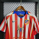 Camiseta retro Adidas para aficionado del Atlético de Madrid 04/05 para hombre - Roja y blanca