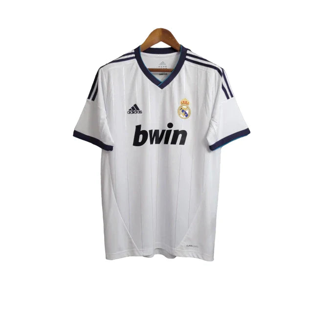 Camiseta retro del Real Madrid 12/13 Adidas Fan para hombre - Blanca