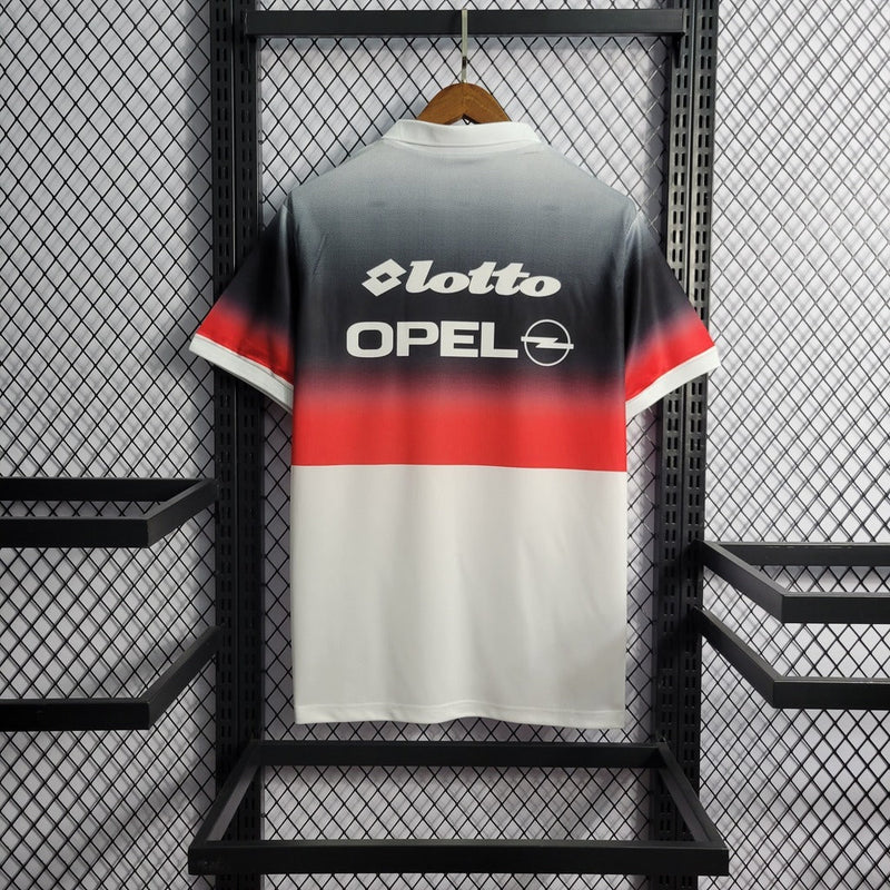 Camiseta retro de visitante del Milan II 95/96 para hombre - Blanca