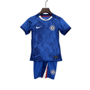Camiseta y pantalón corto local del Chelsea para niños 25/26 - Azul