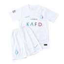 Camiseta y pantalón corto All Nassr Third III 23/24 para niños - Blanco