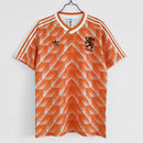 Camiseta retro de local de la selección nacional de Países Bajos (1988), para hombre, color naranja