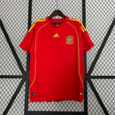 Camiseta retro de aficionado de la selección españa 2008 (hombre) - Roja