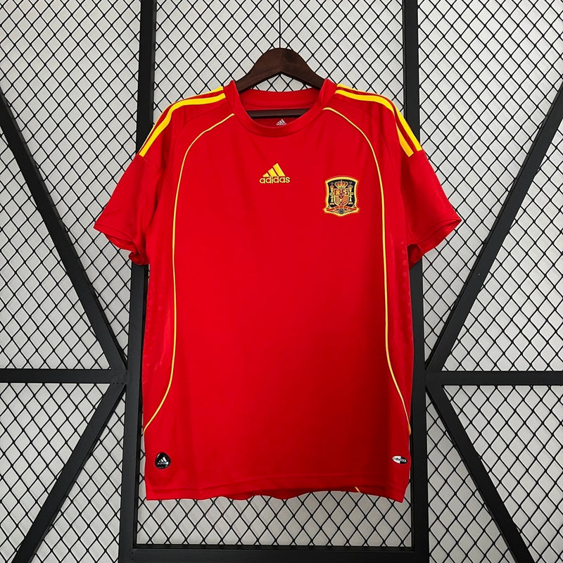 Camiseta retro de aficionado de la selección española 2008 (hombre) - Roja
