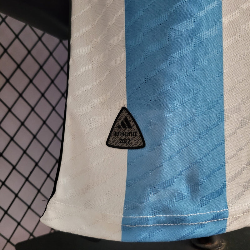 Camiseta Adidas de jugador de la Selección Argentina I 22/23 para hombre - Azul y blanco