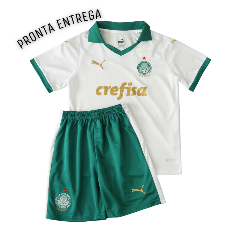 LISTO PARA ENTREGA Camiseta Infantil Kit Palmeiras 24-25 - Reserva