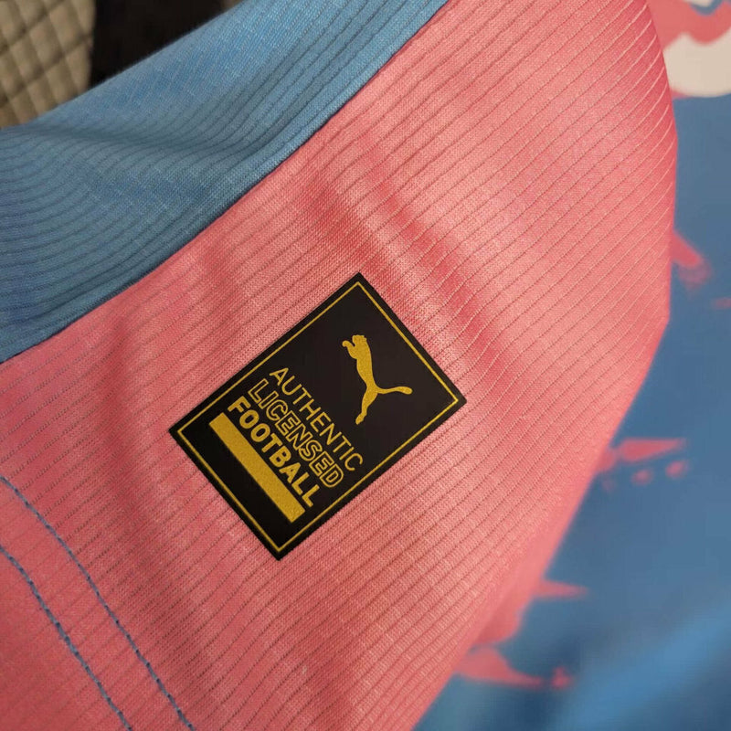 Camiseta de aficionado Puma para hombre Palmeiras Rosa Octubre IIII 23/24 - Rosa