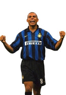 Camiseta retro de local del Inter de Milán 1998 para hombre - Negra y azul