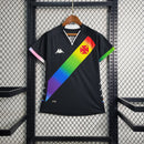 Camiseta de fan del Vasco da Gama LGBT 23/24 Kappa para mujer - Negra y colorida
