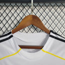 Camiseta retro de manga larga para aficionado Adidas del Real Madrid I 09/10 para hombre - Blanca