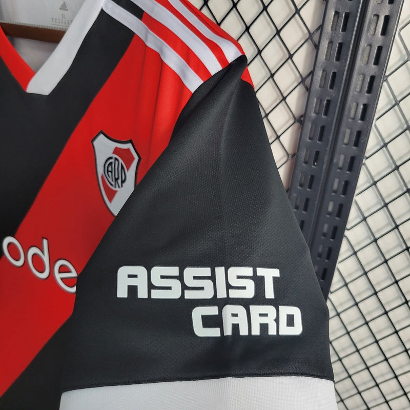 Camiseta Adidas River Plate III 23/24 para hombre - Negra y roja