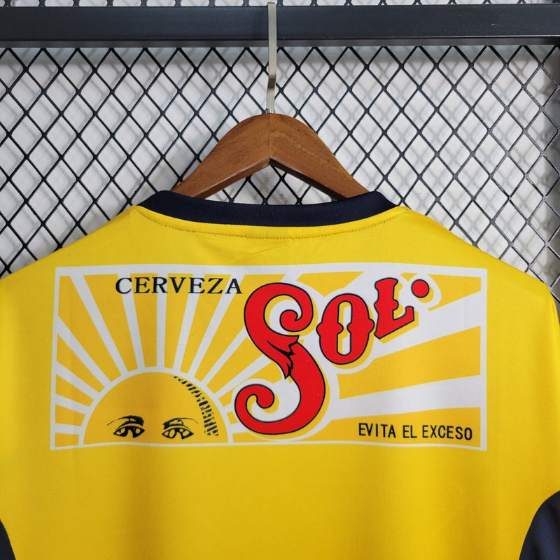 Camiseta retro Nike para aficionados de México América 00/01 - Amarilla