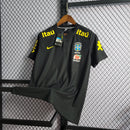 Camiseta Nike de viaje II para hombre de la selección nacional de Brasil 20/21 - Negra