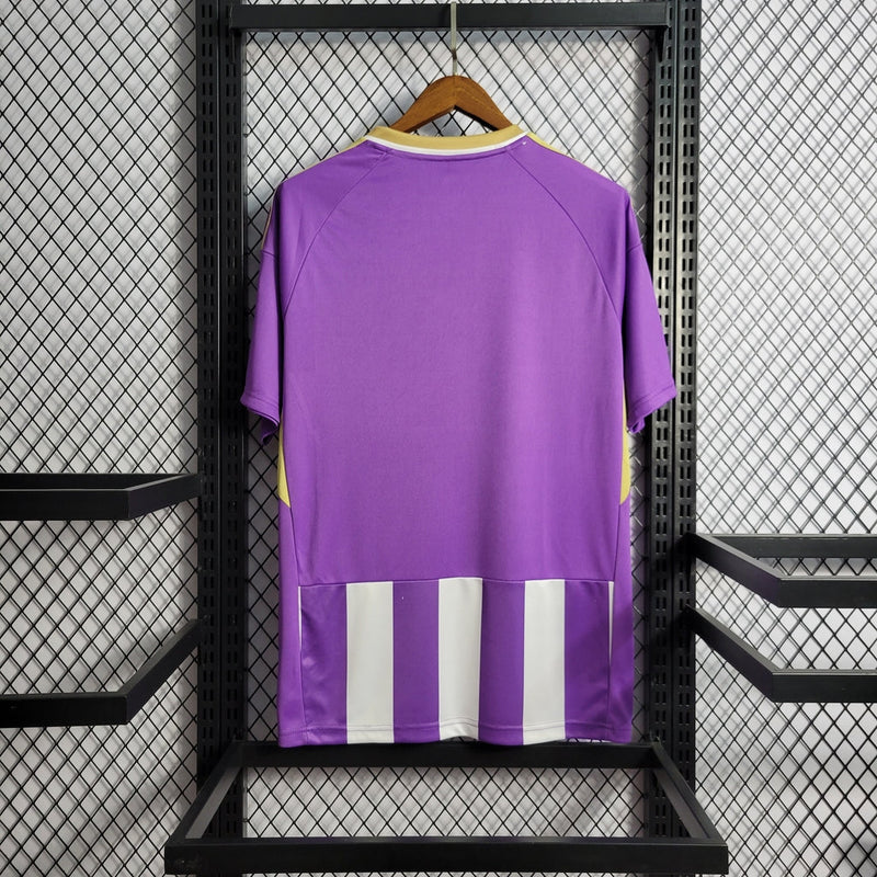 Camiseta Adidas de aficionado del Valladolid 22/23 para hombre (morado y blanco)